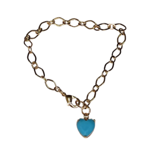 Pulsera corazon azul