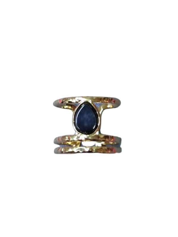 Anillo piedra negra