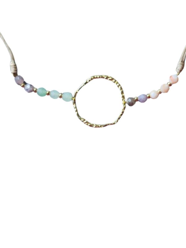 Pulsera piedra multicolor