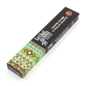 Caja de incienso de salvia blanca y palo santo Tribal Soul