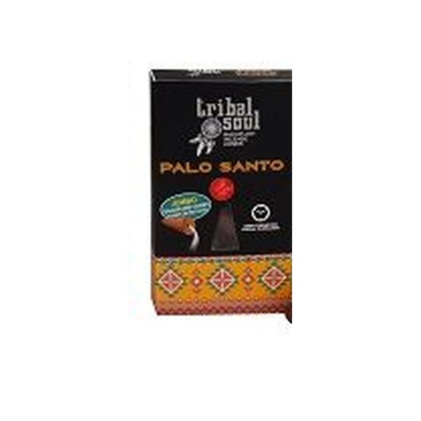 Caja negra de conos de reflujo de palo santo Tribal Soul con dibujo de cono humeando
