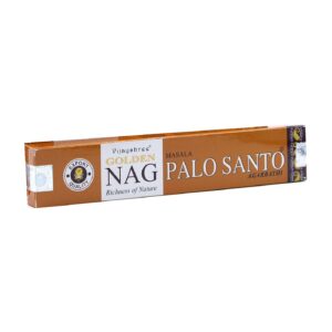 Paquete de incienso Golden Nag Palo Santo de 15 g, de color naranja
