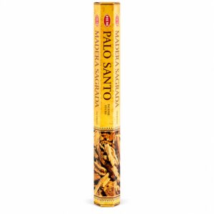 Tubo hexagonal amarillo de incienso HEM Palo Santo, Madera Sagrada